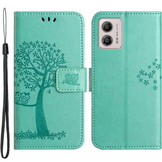 Flip case for Motorola Moto G53 / G23 / G13, tree, green