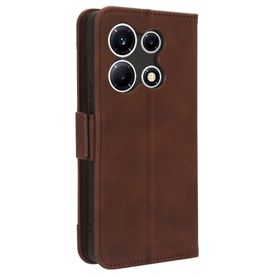 Flip case for Infinix Note 30 VIP, Card Slot, brown