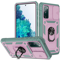 Case for Samsung Galaxy S20 FE, CamShield Slide, pink/green