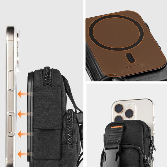 Magnetic organiser with MagSafe attachment for smartphones with MagSafe (MagFit)