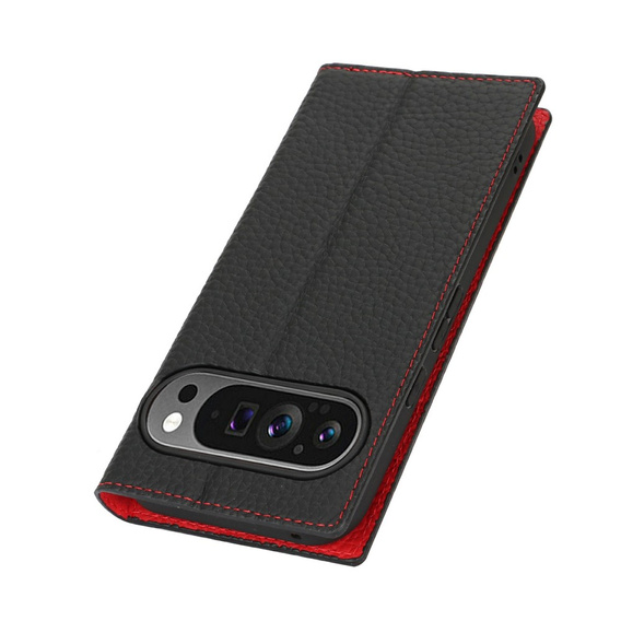 Flap case for Google Pixel 10 / 10 Pro, Litchi Grain leather, black