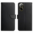Flip case for Realme C67, Split Leather Wallet, black