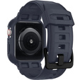 Spigen strap with case for Apple Watch 4/5/6/7/8/9/SE 44/45mm, Rugged Armor Pro, charcoal grey