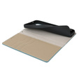 Flip case for Samsung Galaxy S25+ Plus, Litchi Skin Grain, blue