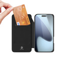 Dux Ducis case for iPhone 17 Pro, Skin Pro, with flap, with card slot, black