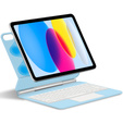 Keyboard Case for iPad 10.9" 2022 (10 gen.) / iPad 11" 2025 A16 (11 gen.), Magnetic Keyboard Touchpad, blue