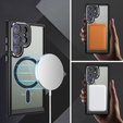 Case for Samsung Galaxy S23 Ultra, ERBORD Impact Guard, MagSafe, black