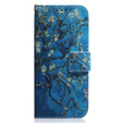 Flip case for Samsung Galaxy A14 4G/5G, Wallet, Sakura, blue