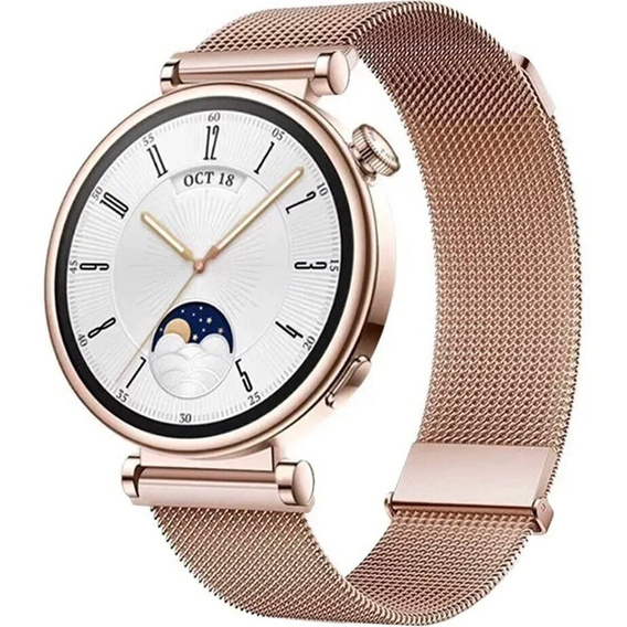 Milanese bracelet 18mm for Garmin Vivoactive 4S, Black