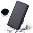 Flip case for Xiaomi Redmi Note 12 5G / POCO X5 5G, Wallet Litchi Magnet, black