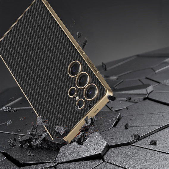 Case for Samsung Galaxy S25 Ultra, GKK Leather, carbon black