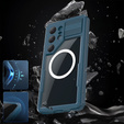 Waterproof case for Samsung Galaxy S25 Ultra, Redpepper, for MagSafe, blue