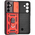 Case for Samsung Galaxy S24 FE, CamShield Slide, red
