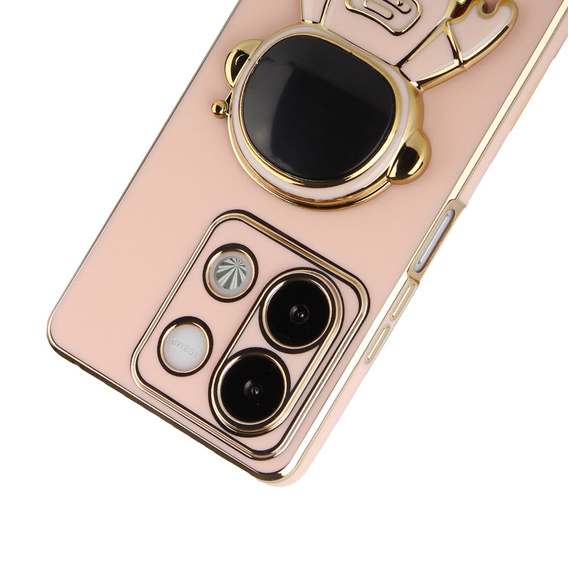 Case for Xiaomi Redmi Note 13 5G, Astronaut, pink + 9H Tempered Glass