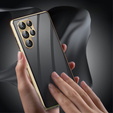 Case for Samsung Galaxy S22 Ultra, Magnetic Dual Glass, gold