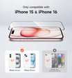 2x SURITCH tempered glass for iPhone 16 / 15