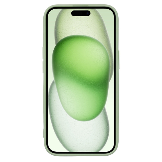 Case for iPhone 15 Plus, Silicone Lite, green