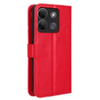 Flip case for Infinix Smart 7 HD 4G, Crazy Horse Wallet, red