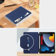 Case for iPad 10.2 2021 / 2020 / 2019, Business Card and Pen Slot, blue
