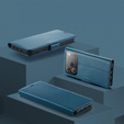 Glossy Litchi wallet case with flap for iPhone 17 Pro Max