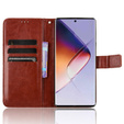 Flip case for Infinix Note 40 Pro Plus, Crazy Horse Wallet, brown