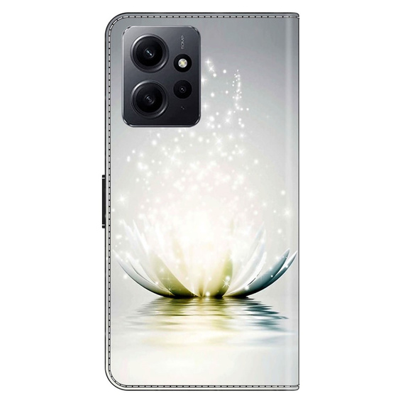 Flip case for Xiaomi Redmi Note 12 4G, Wallet, Lotos Flower, grey