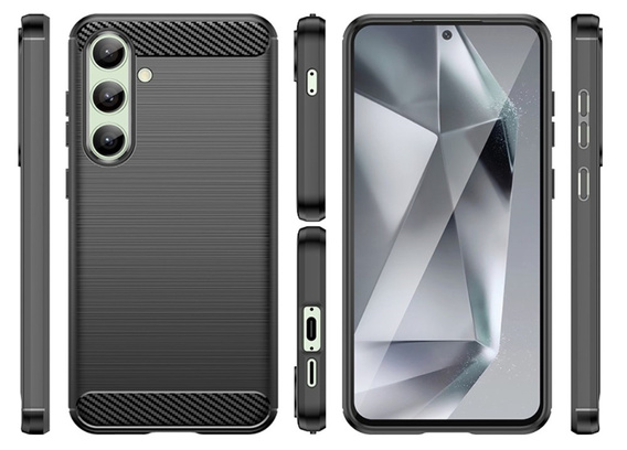 Case for Samsung Galaxy S24 FE, Carbon, black