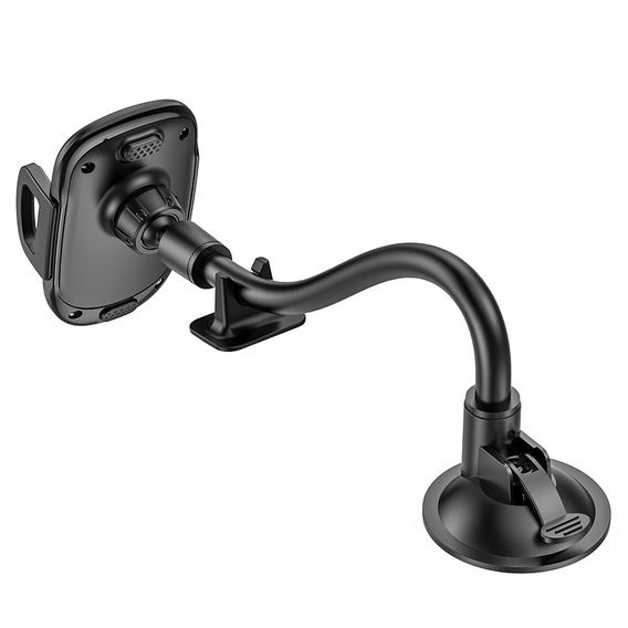 Car windshield mount with adjustable arm for smartphones