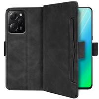 Flip case for Xiaomi Poco X5 Pro 5G, Card Slot, black