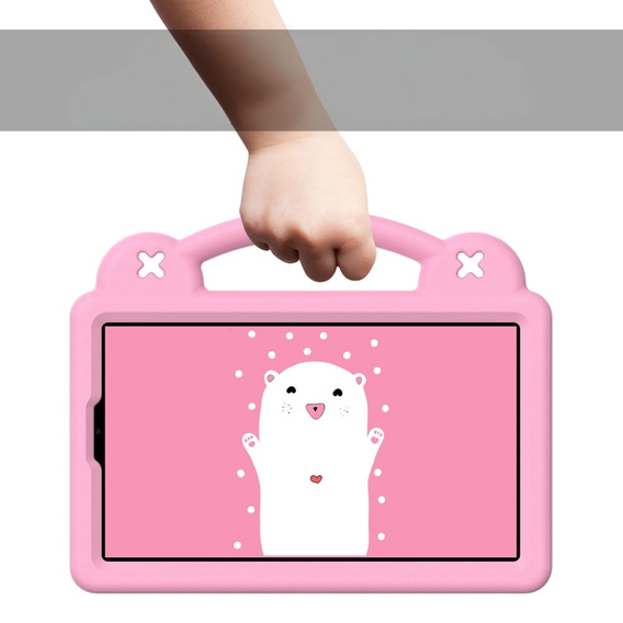 Children's case for Samsung Galaxy Tab A11 / A9, Cute Patterns, with stand, pink