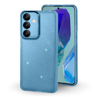 Case for Samsung Galaxy M55 5G, Glittery Powder, blue