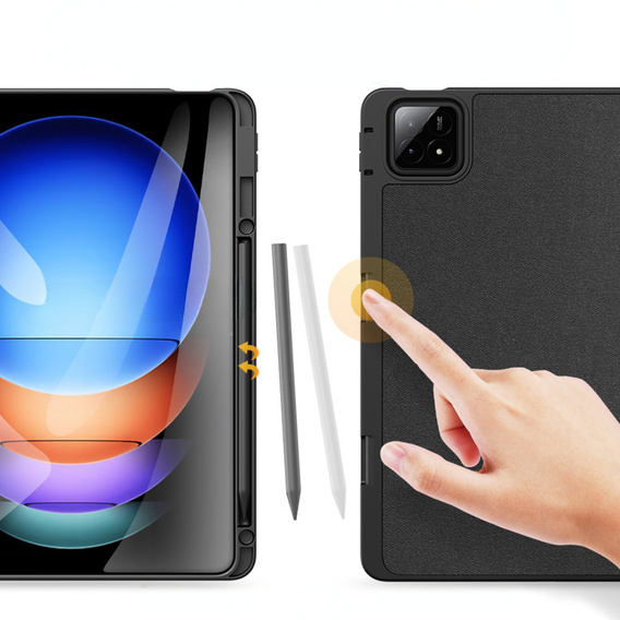 Case for Xiaomi Pad 6S Pro 12.4", Dux Ducis Domo, black