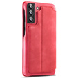 Flip case for Samsung Galaxy S22+ Plus 5G, LC.IMEEKE, red