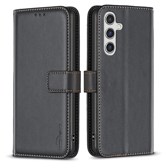 Flip case for Samsung Galaxy A35 5G, BINFEN Wallet, black