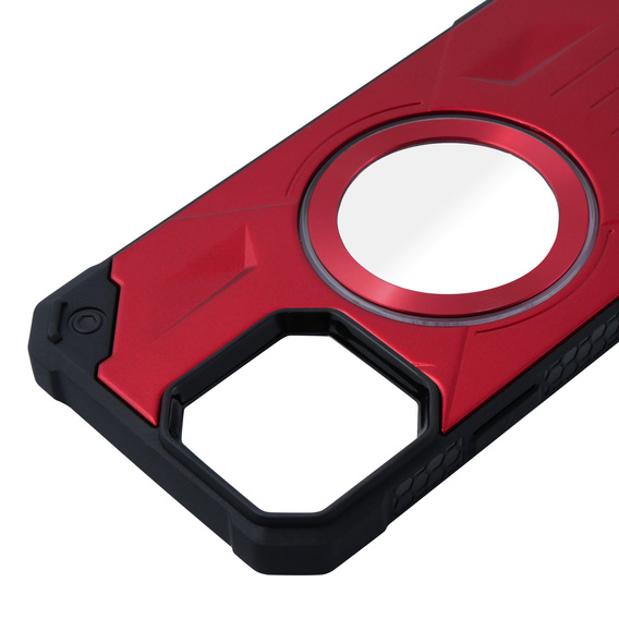 Case for iPhone 14 Pro, Heavy Duty, for MagSafe, red