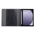 Case + keyboard Samsung Galaxy Tab A9, Leather Pen Slot, black