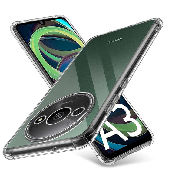 Case for Xiaomi Redmi A3, Dropproof, transparent