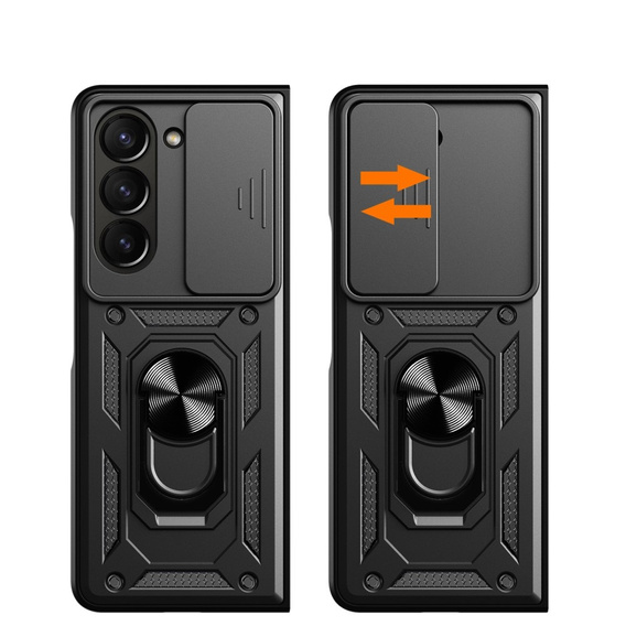 Case for Samsung Galaxy Z Fold5 5G, CamShield Slide, black