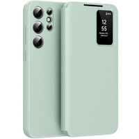 Flip case for Samsung Galaxy S24 Ultra, Smart View Wallet, green