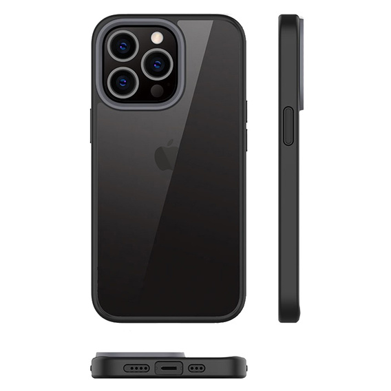 Case for iPhone 13 Pro, ERBORD Hybrid Case, black