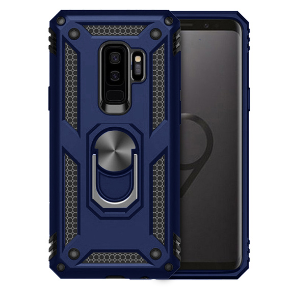 Armor Case for Samsung Galaxy S9+ Plus, Nox Case Ring, blue