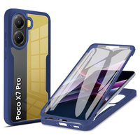 Case for Xiaomi Poco X7 Pro 5G, Shockproof, with film, blue