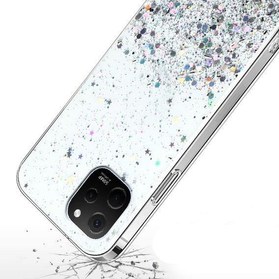 Case for Huawei Nova Y61, Glittery, transparent