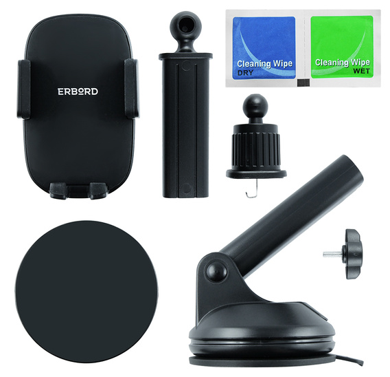 ERBORD JY04 car mount for phone to windshield/intake/grille/cockpit