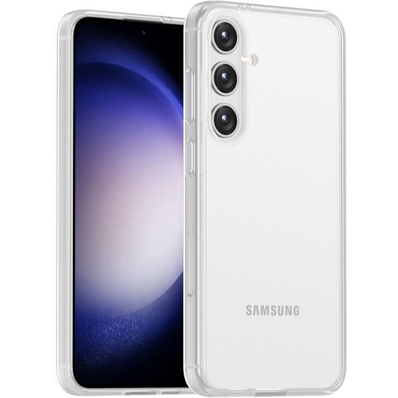 Case for Samsung Galaxy S24, Fusion Hybrid, with camera protection, transparent