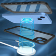 Waterproof case for iPhone 14, Redpepper, for MagSafe, black