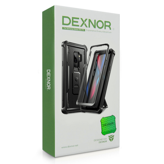 Armored case for Samsung Galaxy S9 Plus, Dexnor Full Body, green