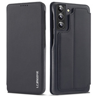 Flip case for Samsung Galaxy S22+ Plus 5G, LC.IMEEKE, black