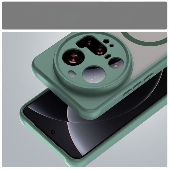 Case for Xiaomi 15 Ultra, for MagSafe, ERBORD Matt Case, green