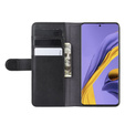 Flip case for Samsung Galaxy A51, Leather Flexi Book, black